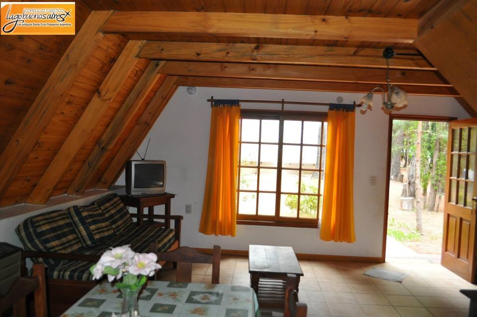A cabin living room